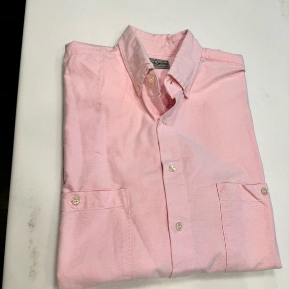 Paul Smith Men’s Button Down Shirt Pink Short Sleeve Size Medium - Picture 11 of 11